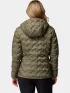 Columbia Delta Ridge II Down Hooded Jacket Női Utcai Kabát 397-Stone Green