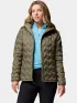 Columbia Delta Ridge II Down Hooded Jacket Női Utcai Kabát 397-Stone Green