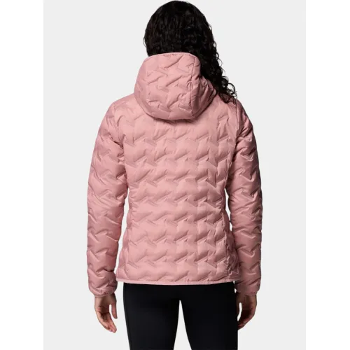 Columbia Delta Ridge II Down Hooded Jacket Női Utcai Kabát 659-Eraser Pink