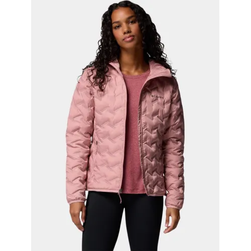 Columbia Delta Ridge II Down Hooded Jacket Női Utcai Kabát 659-Eraser Pink