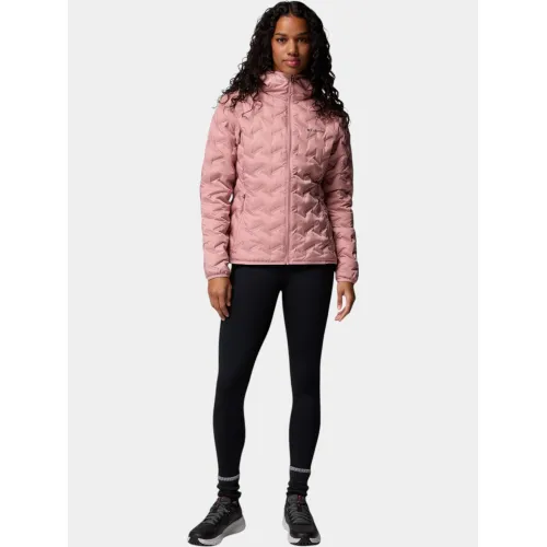 Columbia Delta Ridge II Down Hooded Jacket Női Utcai Kabát 659-Eraser Pink