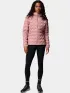Columbia Delta Ridge II Down Hooded Jacket Női Utcai Kabát 659-Eraser Pink