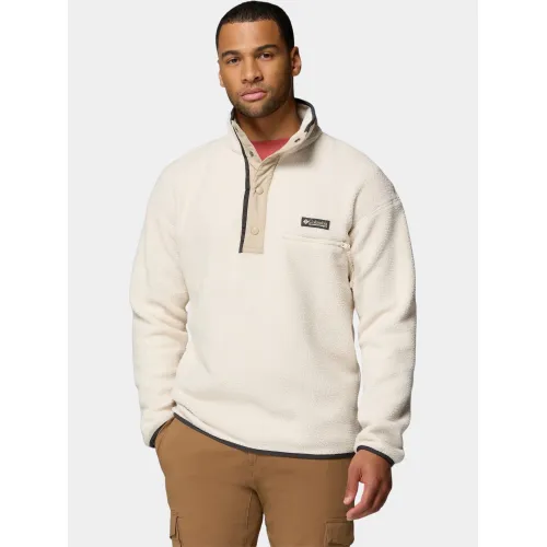 Columbia Helvetia II Half Snap Fleece Férfi Polár, Softshell, Középréteg 192-Chalk