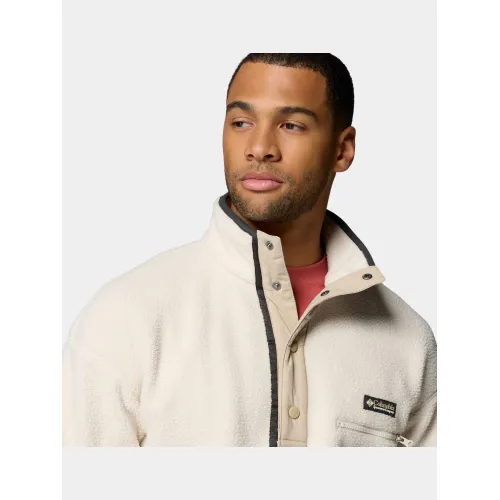 Columbia Helvetia II Half Snap Fleece Férfi Polár, Softshell, Középréteg 192-Chalk