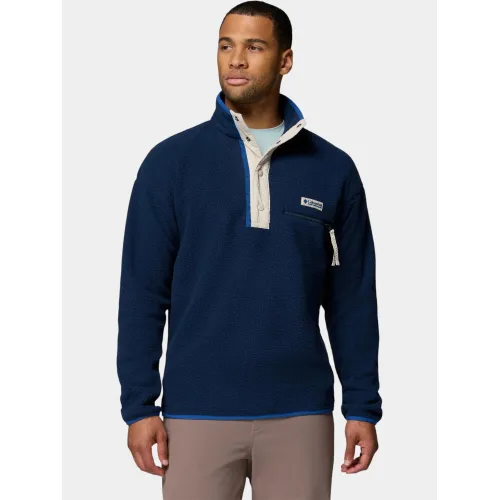 Columbia Helvetia II Half Snap Fleece Férfi Polár, Softshell, Középréteg 464-Collegiate Navy