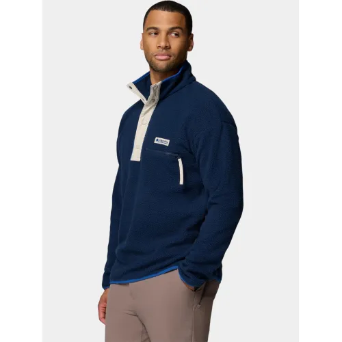 Columbia Helvetia II Half Snap Fleece Férfi Polár, Softshell, Középréteg 464-Collegiate Navy