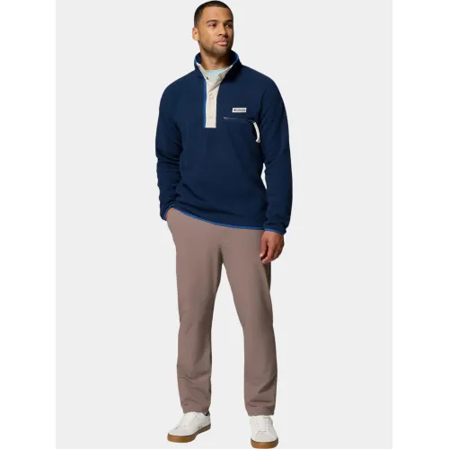 Columbia Helvetia II Half Snap Fleece Férfi Polár, Softshell, Középréteg 464-Collegiate Navy