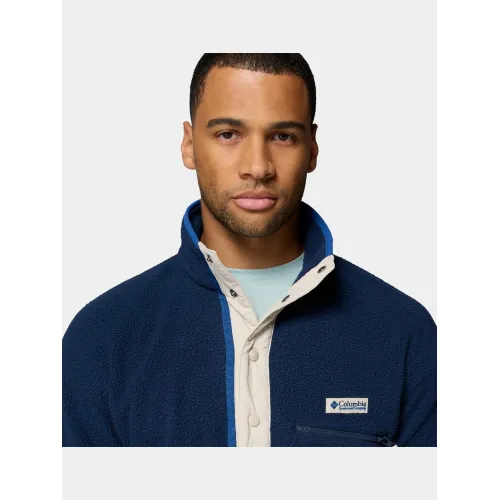 Columbia Helvetia II Half Snap Fleece Férfi Polár, Softshell, Középréteg 464-Collegiate Navy