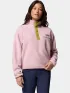 Columbia Helvetia II Cropped Half Snap Fleece Női Polár, Softshell, Középréteg 694-Pink Agate