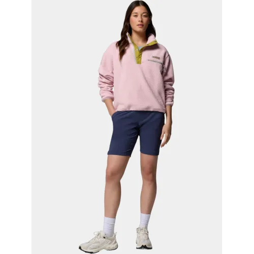 Columbia Helvetia II Cropped Half Snap Fleece Női Polár, Softshell, Középréteg 694-Pink Agate