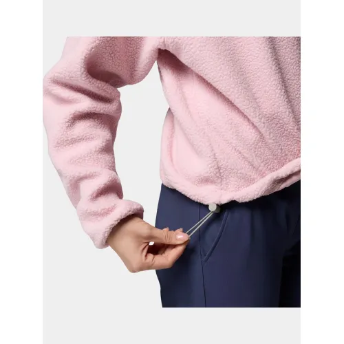 Columbia Helvetia II Cropped Half Snap Fleece Női Polár, Softshell, Középréteg 694-Pink Agate