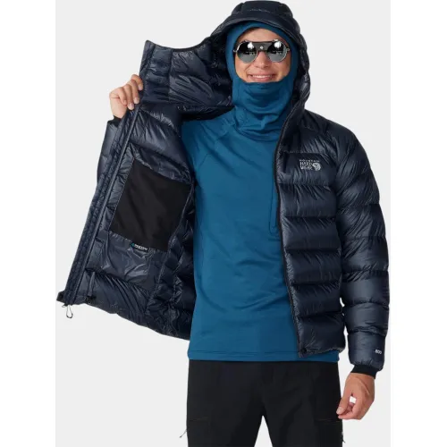 Mountain Hardwear Phantom Alpine Down Hooded Jacket Mountain Hardwear Phantom Alpine Down Hooded Jacket Férfi Utcai Kabát 417-Blue Slate