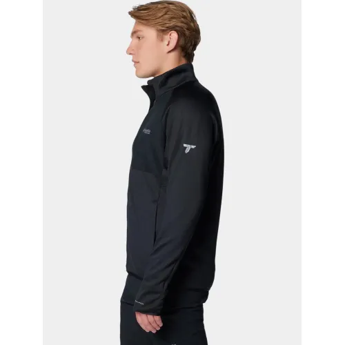 Columbia Triple Canyon Grid Fleece Fz II Férfi Polár, Softshell, Középréteg 010-Black