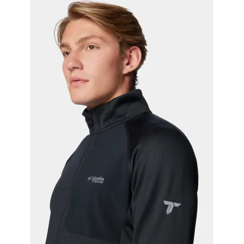 Columbia Triple Canyon Grid Fleece Fz II Férfi Polár, Softshell, Középréteg 010-Black