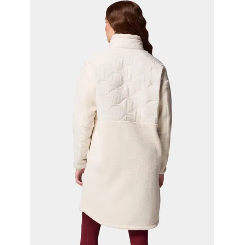 Columbia Cloud Point Long Fleece Női Utcai Kabát 191-Chalk