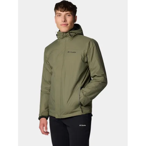 Columbia Tunnel Falls II Interchange Jacket Férfi Utcai Kabát 397-Stone Green