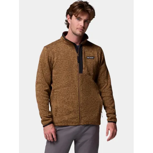 Columbia Sweater Weather Full Zip Férfi Polár, Softshell, Középréteg 256-Tobacco