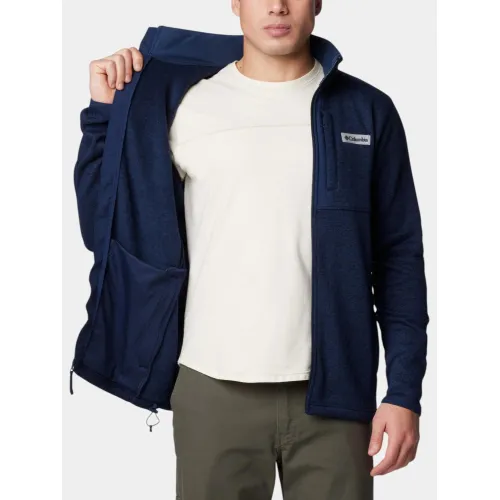 Columbia Sweater Weather Full Zip Férfi Polár, Softshell, Középréteg 464-Collegiate Navy