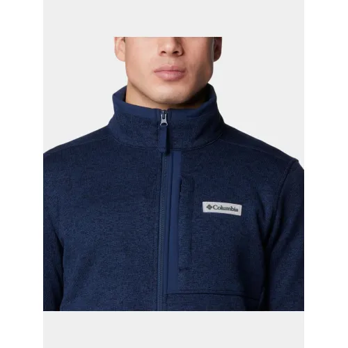 Columbia Sweater Weather Full Zip Férfi Polár, Softshell, Középréteg 464-Collegiate Navy