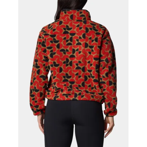 Columbia Helvetia II Printed Cropped Half Snap Columbia Helvetia II Printed Cropped Half Snap Női Polár, Softshell, Középréteg 698-Sail Red