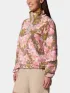Columbia Helvetia II Printed Cropped Half Snap Női Polár, Softshell, Középréteg 694-Pink Agate