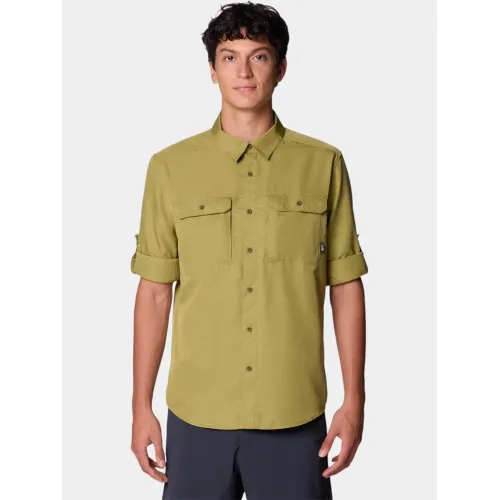 Mountain Hardwear Canyon Long Sleeve Shirt Férfi Ing 331-Grove Green