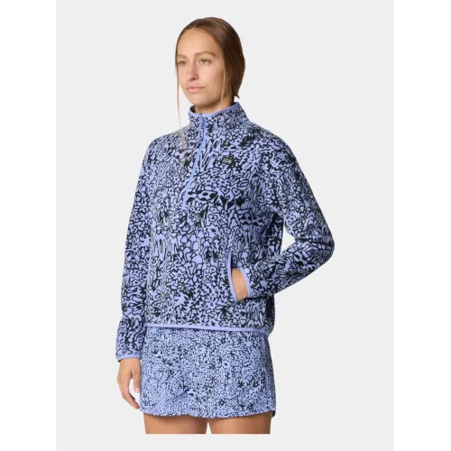 Mountain Hardwear Microchill Pullover Női Polár, Softshell, Középréteg 536-Light Illusion Forager Print