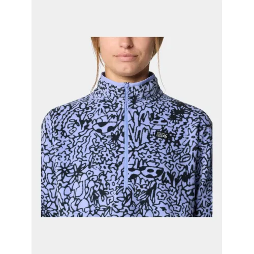 Mountain Hardwear Microchill Pullover Női Polár, Softshell, Középréteg 536-Light Illusion Forager Print