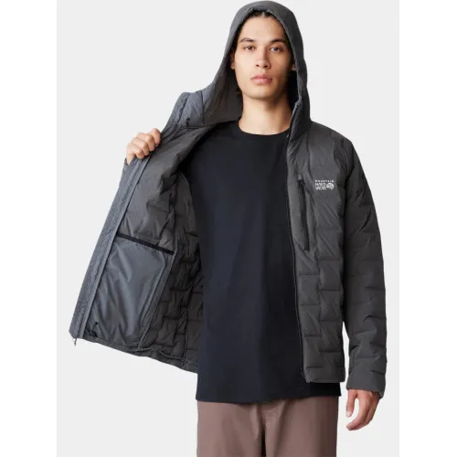 Mountain Hardwear Stretchdown Hoody Férfi Utcai Kabát 007-Volcanic Heather