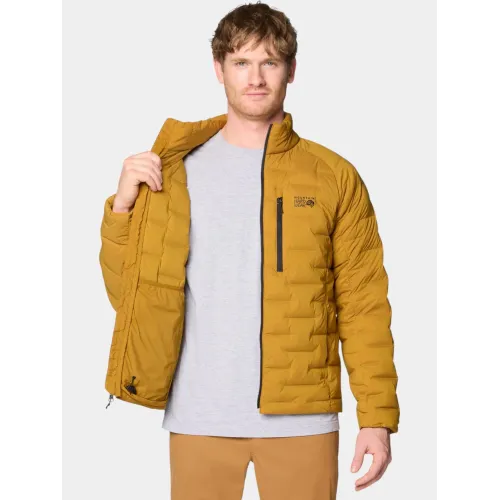 Mountain Hardwear StretchDown Jacket Férfi Utcai Kabát 255-Olive Gold