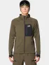 Mountain Hardwear Polartec Power Grid Full Zip Hoody Férfi Polár, Softshell, Középréteg 204-Ridgeline Heather