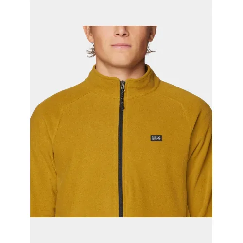 Mountain Hardwear Microchill Full Zip Jacket Férfi Polár, Softshell, Középréteg 255-Olive Gold