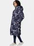 Columbia Boundless Days Print Long Down Jacket Női Utcai Kabát 464-Collegiate Navy