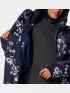 Columbia Boundless Days Print Long Down Jacket Női Utcai Kabát 464-Collegiate Navy
