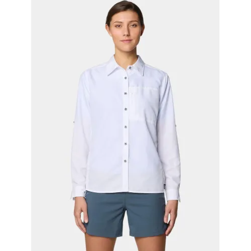 Mountain Hardwear Canyon Long Sleeve Női Ing, Blúz 100-White