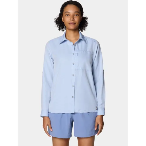 Mountain Hardwear Canyon Long Sleeve Női Ing, Blúz 448-Best Coast Blue