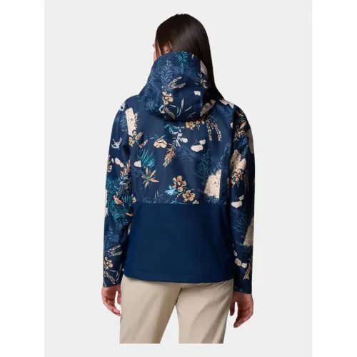 Columbia Hikebound Printed Jacket Női Utcai Kabát 464-Collegiate Navy