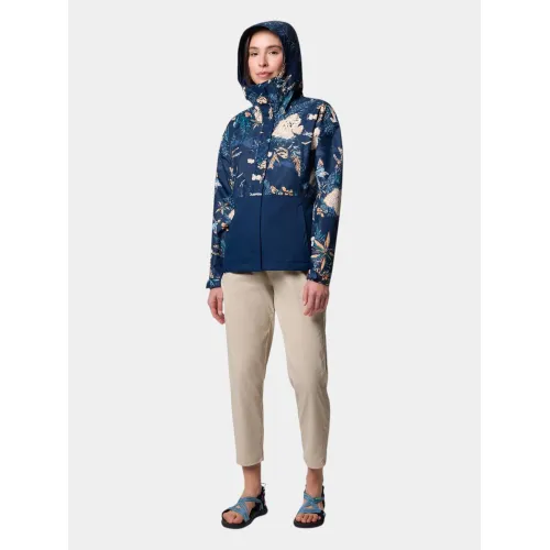 Columbia Hikebound Printed Jacket Női Utcai Kabát 464-Collegiate Navy