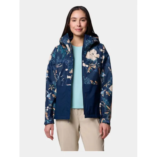 Columbia Hikebound Printed Jacket Női Utcai Kabát 464-Collegiate Navy
