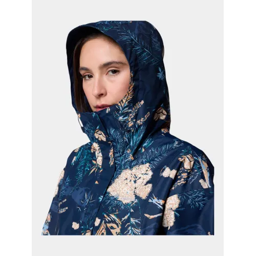 Columbia Hikebound Printed Jacket Női Utcai Kabát 464-Collegiate Navy