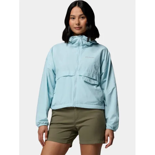 Columbia Spire Valley Cropped Windbreaker Női Utcai Kabát 482-Marine Light