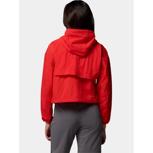Columbia Spire Valley Cropped Windbreaker Női Utcai Kabát 606-Poppy Red