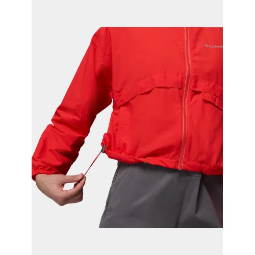 Columbia Spire Valley Cropped Windbreaker Női Utcai Kabát 606-Poppy Red