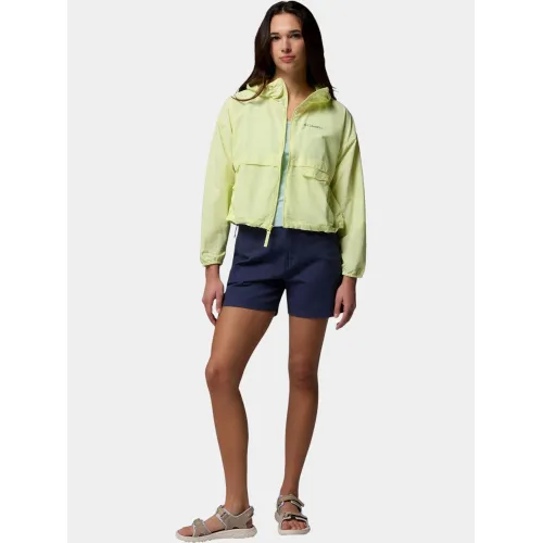 Columbia Spire Valley Cropped Windbreaker Női Utcai Kabát 775-Citron Haze