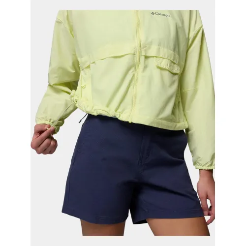 Columbia Spire Valley Cropped Windbreaker Női Utcai Kabát 775-Citron Haze