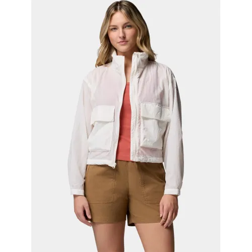 Columbia Paracutie Cropped Cargo Windbreaker Női Utcai Kabát 125-Sea Salt