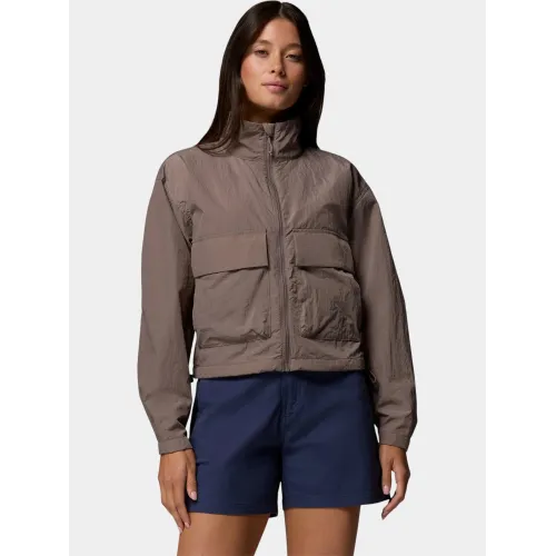 Columbia Paracutie Cropped Cargo Windbreaker Női Utcai Kabát 254-Iron