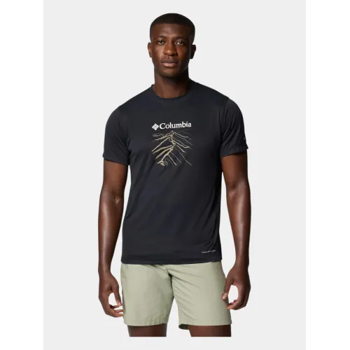 Columbia Zero Rules Light Short Sleeve Graphic Crew Férfi Póló 011-Black