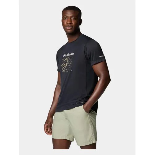 Columbia Zero Rules Light Short Sleeve Graphic Crew Férfi Póló 011-Black