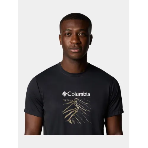 Columbia Zero Rules Light Short Sleeve Graphic Crew Férfi Póló 011-Black